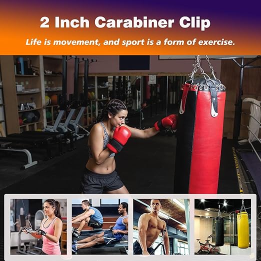 20PCS M5 Heavy Duty Carabiner Clip, 2Inch Snap Hook Quick Link Small Carabiner - Image 7