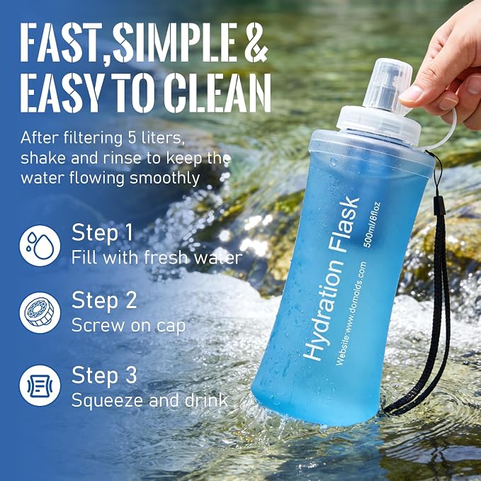 1L Collapsible Water Bottle - Image 5