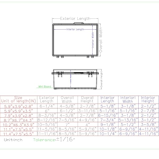 Junction Box, Outdoor Electrical Boxes Waterproof IP67 ABS Plastic Project Box - Image 6