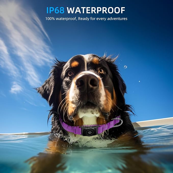 Upgraded AirTag Dog Collar, IP68 Waterproof Air Tag Dog Collar Holder, - Image 5