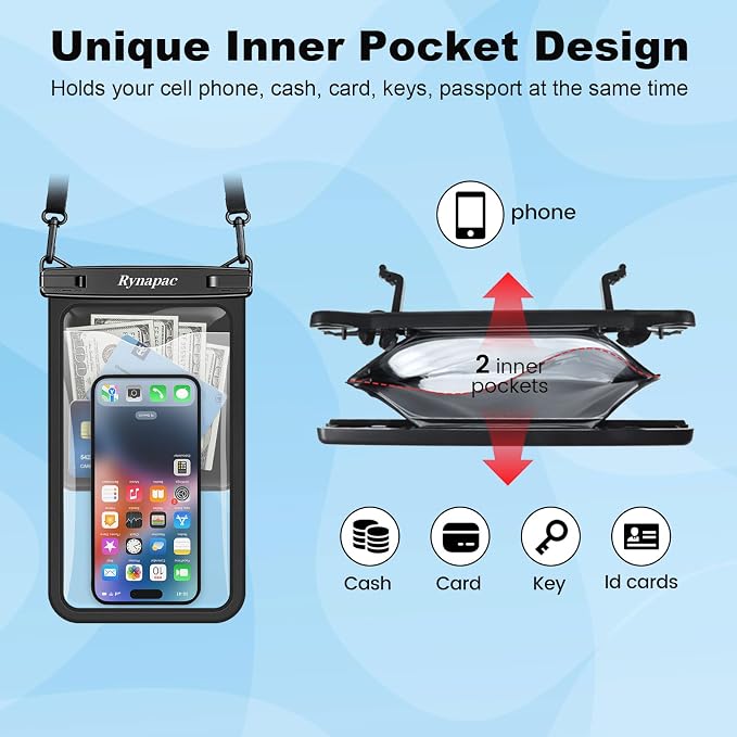 Rynapac [Up to 10" Large Waterproof Phone Pouch - Image 5