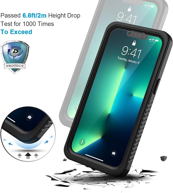 Lanhiem Magnetic for iPhone 13 Pro Case, Waterproof Dustproof Cover, Full Body - Image 5