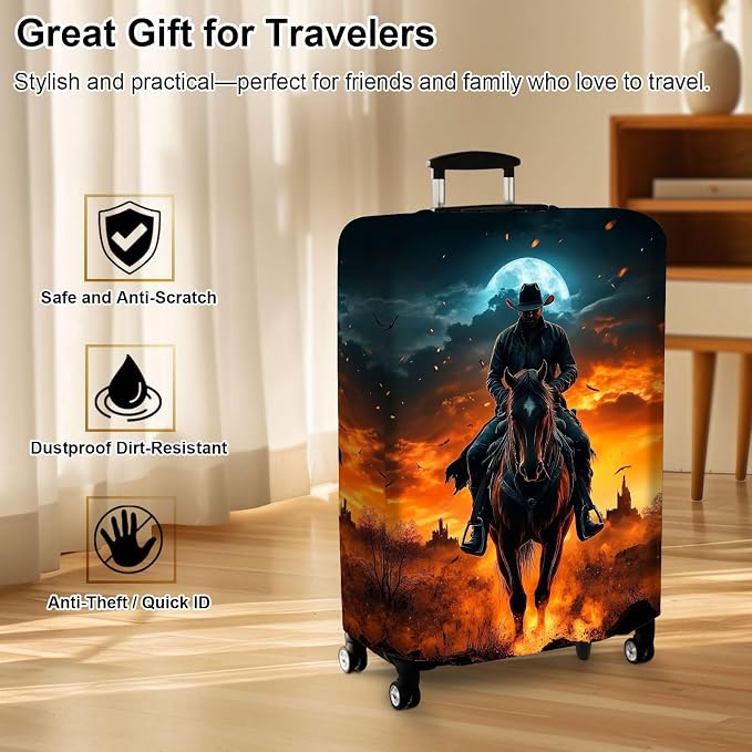 Luggage Cover Protector for 22-24 Inch Suitcases, TSA Approved Elastic Travel - Image 7
