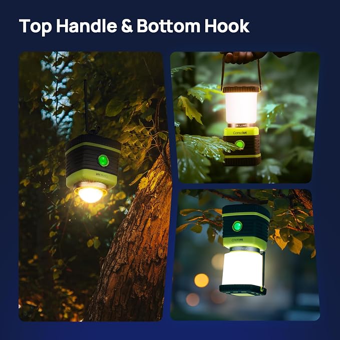 LED Camping Lantern Rechargeable, Consciot Camping Lights, 4 Light Modes - Image 6