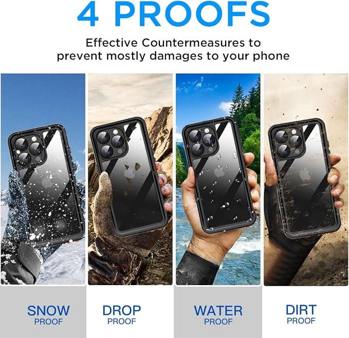 AICase Compatible with iPhone 16 Pro Max Case Waterproof - Image 6