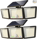 Solar Outdoor Lights Motion Sensor, 2500LM 286 LED Security Flood Lights by Claoner