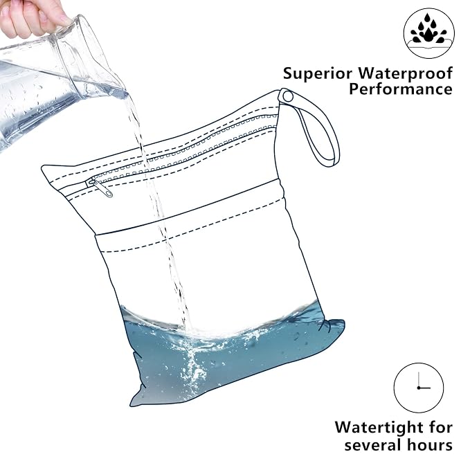 ALVABABY 2pcs Waterproof Wet Dry Bags, Reusable - Image 4