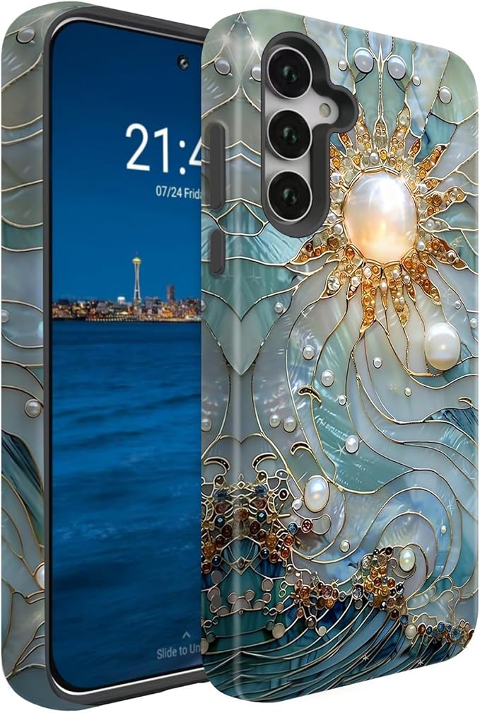 Compatible for Samsung Galaxy A37 5G Case, Dual Layer Heavy Duty 2 in 1 by BSMOSPER