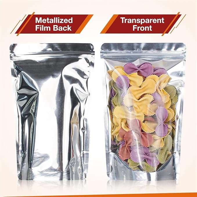 BELLE KR® Pint 5x8 Mylar Bags for Food Storage - Image 3