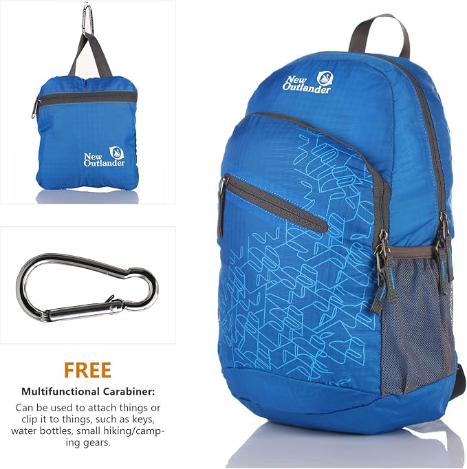 Outlander Packable Handy Lightweight Travel Hiking Backpack Daypack-Dark Blue-L - Image 2