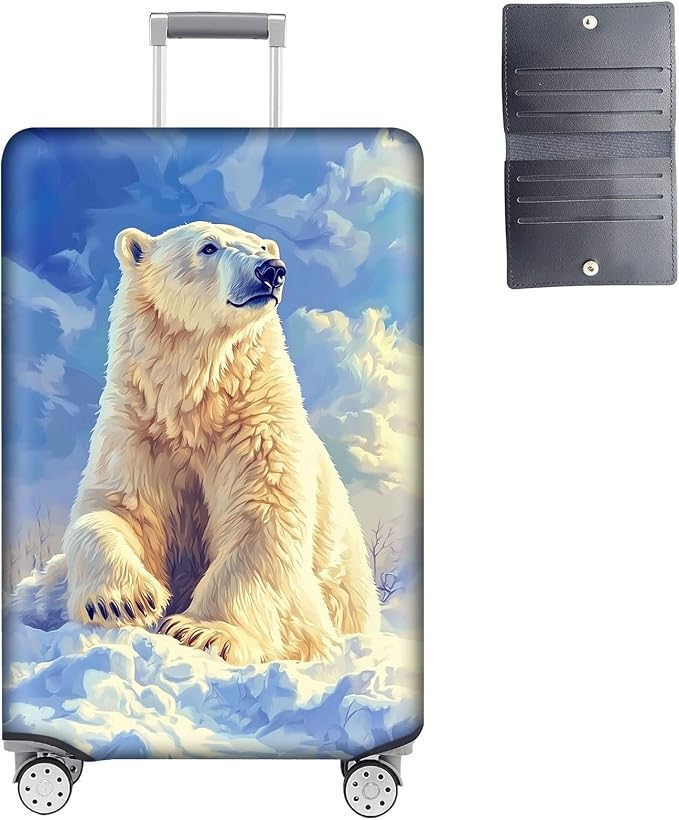 Luggage Cover Protector for 19-20 Inch Suitcases, TSA Approved Elastic Travel by Unknown