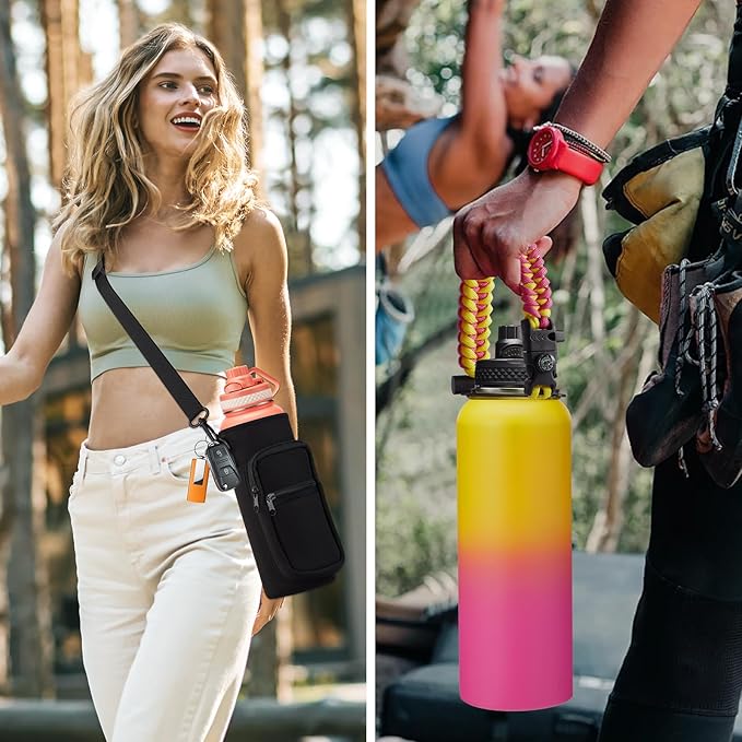 Water Bottle with Straw - 40 oz Stainless Steel Water Bottles - Image 5