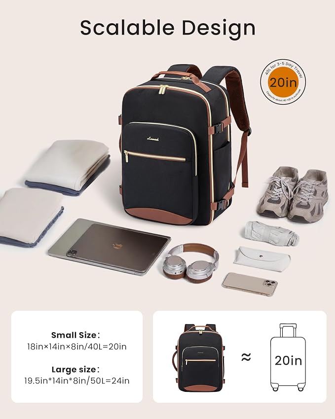 LOVEVOOK 50L Large Travel Backpack - Image 3