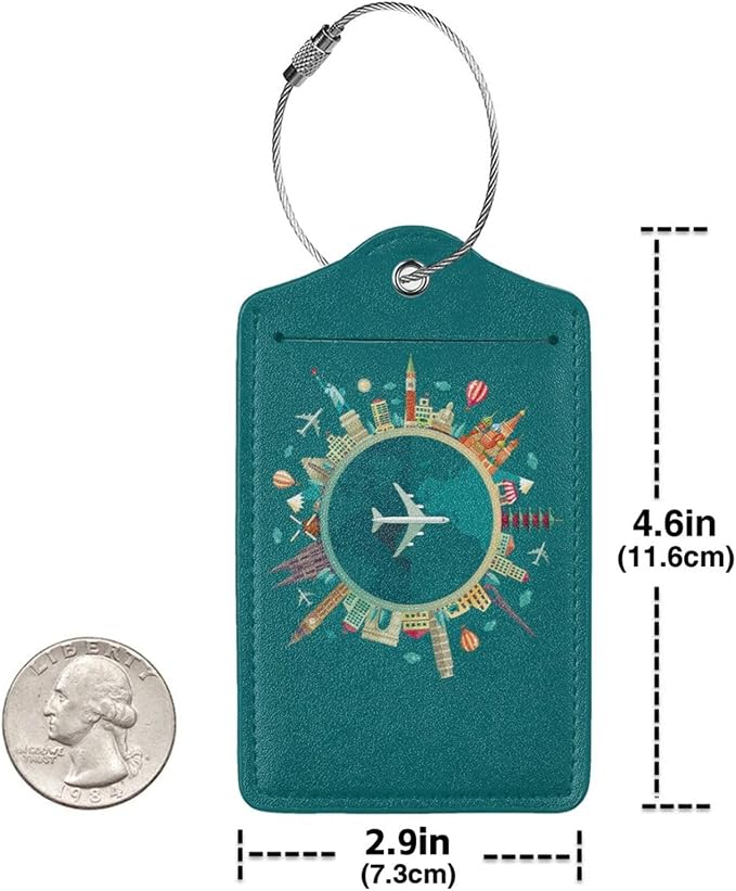 World Travel Luggage Covers and Luggage Tags Tsa Approved, Elastic Washable - Image 4