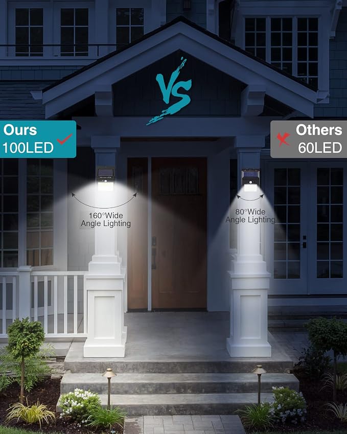 2 Pack Outdoor Solar Motion Lights - Image 3