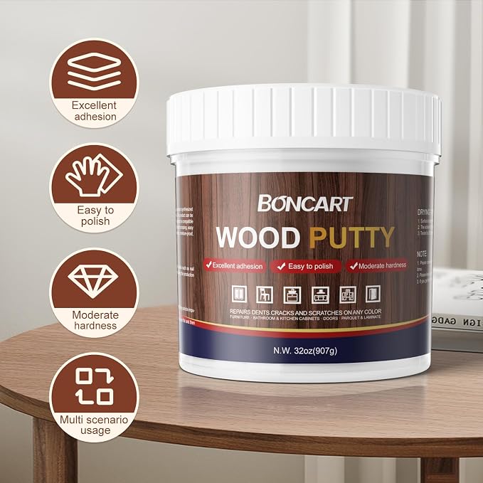 Boncart 32oz Wood Filler Putty - Image 4