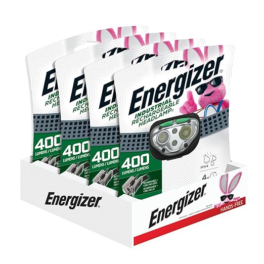 Energizer LED Rechargeable Headlamp Flashlight, 15-Hour Run Time, 400 Lumens by Energizer