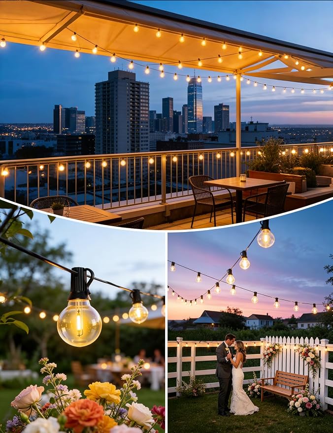 Brightever 120FT Solar String Lights Outdoor - Image 7