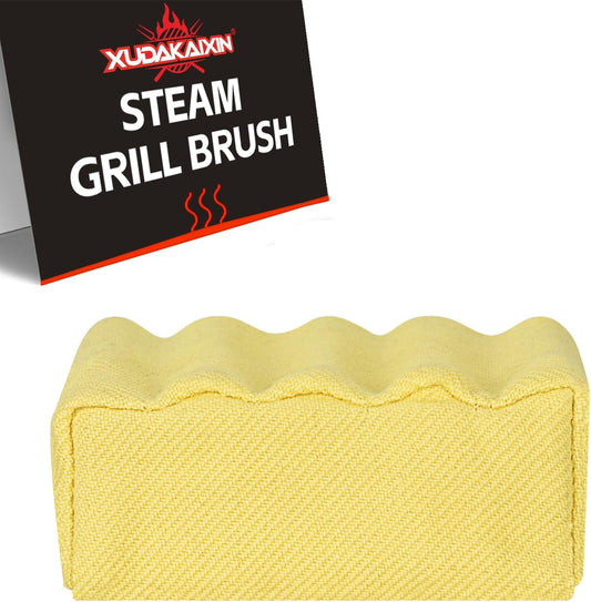Replaceable Cleaning Head,Unique Wave pad for Cast Iron/Stainless-Steel Grates, (Only Replaceable Cleaning Head No Grill Brush)