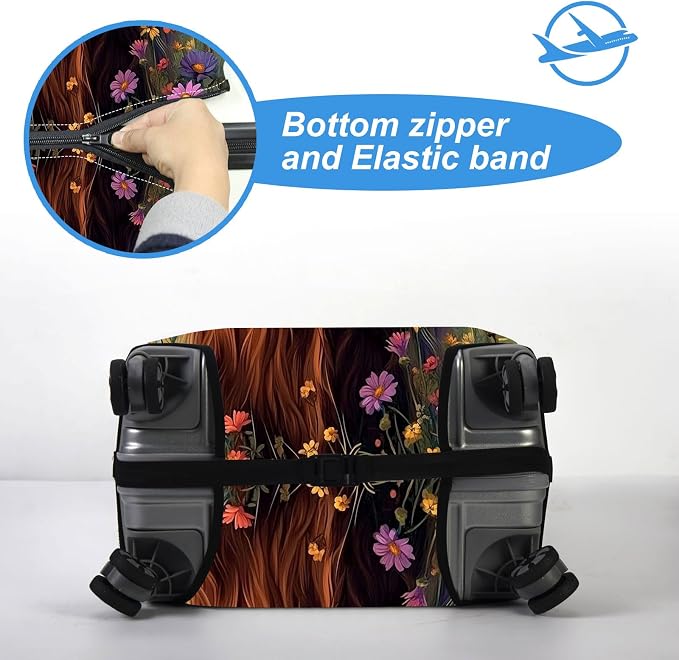 Luggage Cover Protector for 26-28 Inch Suitcases, TSA Approved Elastic Travel - Image 5