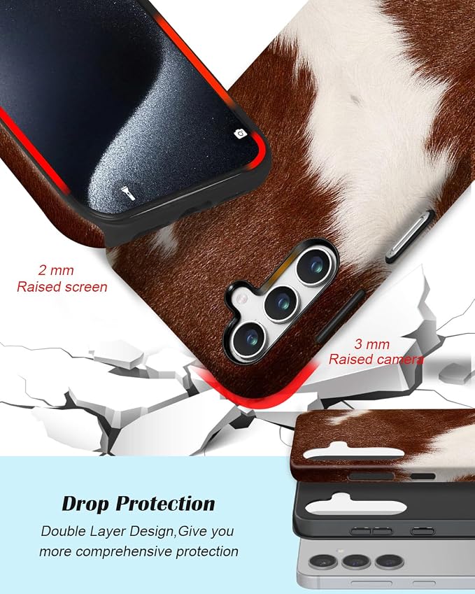 Compatible for Samsung Galaxy A57 5G Case, Dual Layer Heavy Duty 2 in 1 - Image 3