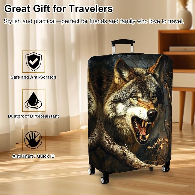 Luggage Cover Protector for 19-20 Inch Suitcases, TSA Approved Elastic Travel - Image 7
