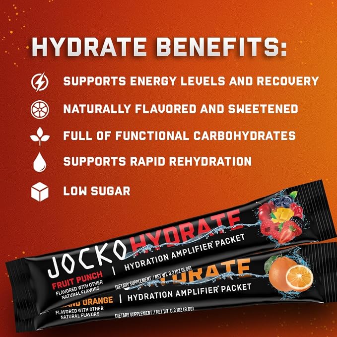 Jocko Fuel Hydrate Electrolytes Powder Packets Low Sugar - Image 7