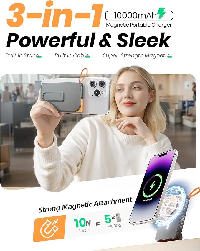 Magnetic Portable Charger, for Magsafe Battery Pack - Image 2