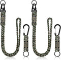 Frienda 2 Set Heavy Duty Paracord Lanyard Necklace Whistles Strap Braided 550 by Frienda