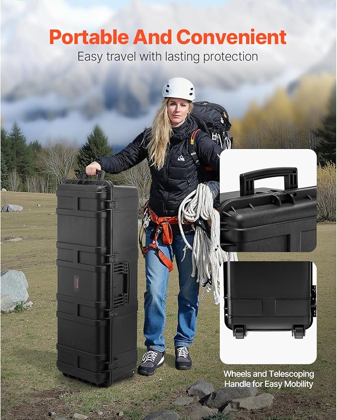 VEVOR Weatherproof Hard Case, Heavy Duty Protective Dry Box Case - Image 7