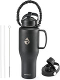 RAYMYLO Insulated Water Bottle 40oz, Stainless Steel Water Bottle by RAYMYLO