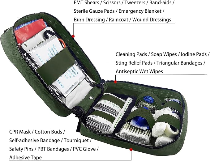 Carlebben EMT MOLLE Ifak Pouch Tactical MOLLE Medical First Aid Kit Utility - Image 4