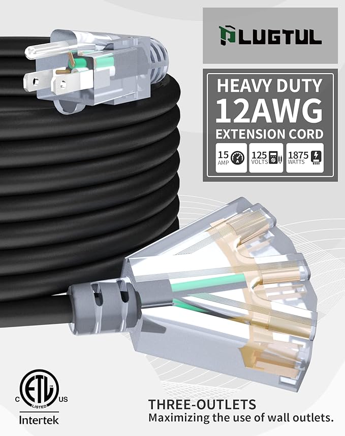100Ft 12/3 Outdoor Extension Cord - Image 2