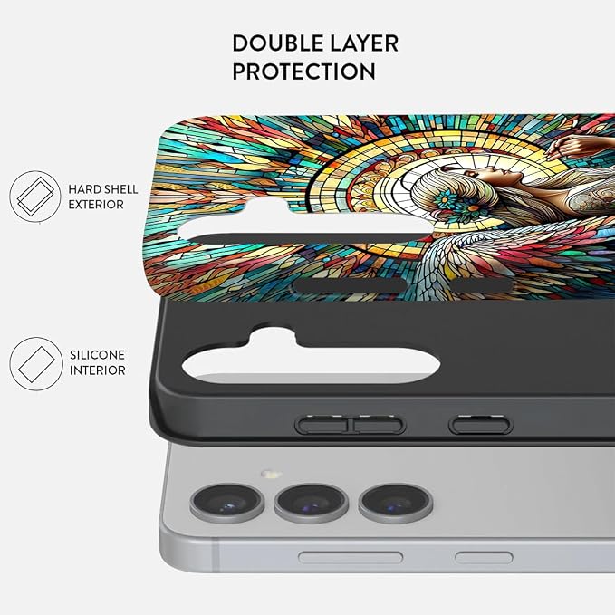 Compatible for Samsung Galaxy A37 5G Case, Dual Layer Heavy Duty 2 in 1 - Image 2