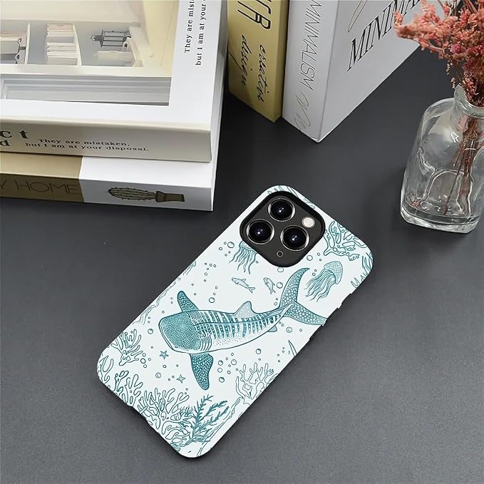 for iPhone 11 Pro Max Case, HH2 Ocean Whale Shark Hybrid 2 Layer Hard Shell - Image 5