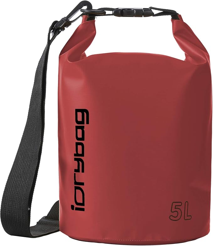 IDRYBAG Dry Bag for Kayaking Waterproof 2L/5L/10L/15L/20L, Small Dry Sack by iDrybag+