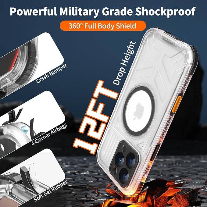 for iPhone 16 Pro Waterproof Case Compatible - Image 4