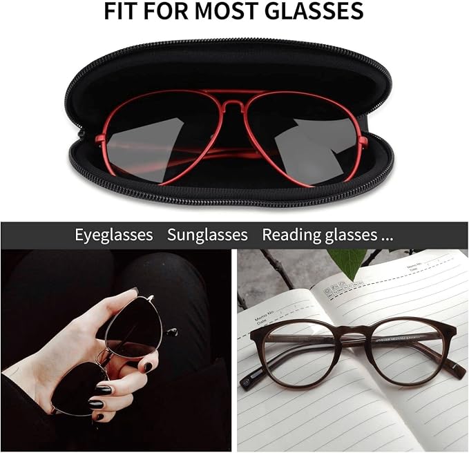 YANGqing Italy Map Cities Marked Print Light Soft Shell Glasses Case Portable & - Image 5