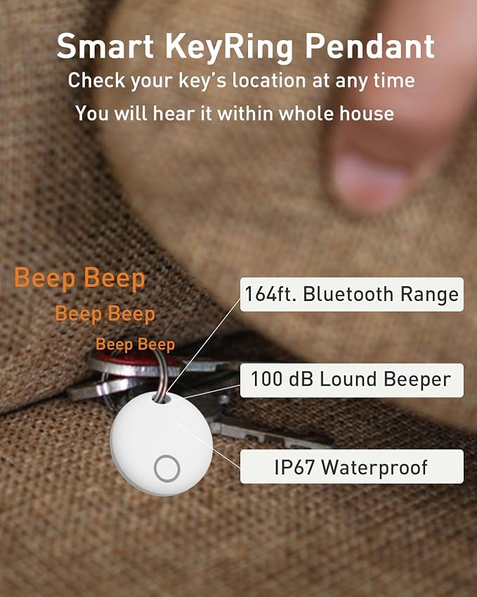 Air Tracker Tags-2 Pack, Smart Bluetooth Tracker, Compatible - Image 6