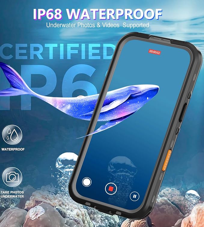 for iPhone 17 Case Waterproof, Full Body Underwater Dustproof Shockproof Case - Image 5