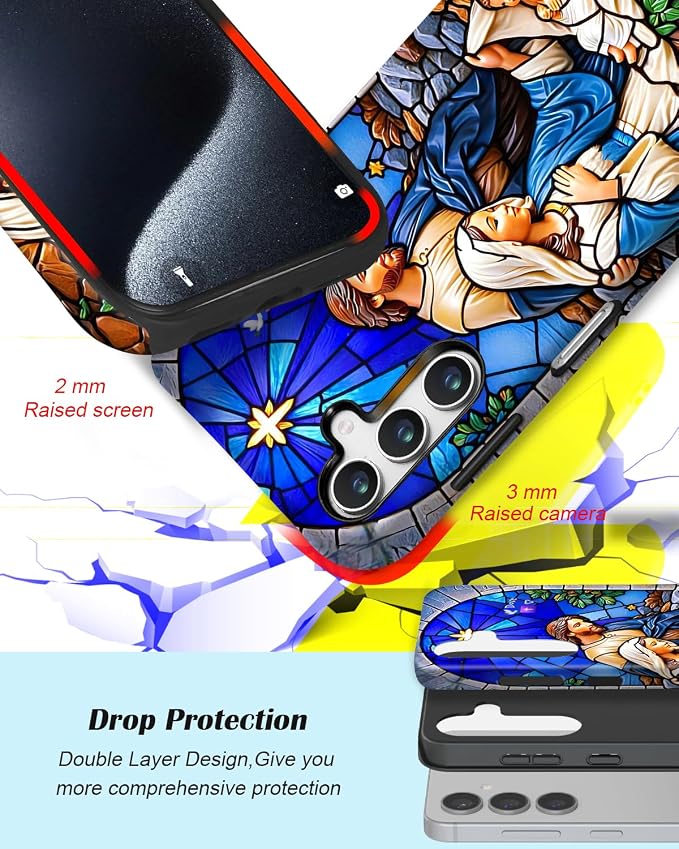 Compatible for Samsung Galaxy S26 5G Case, Dual Layer Heavy Duty 2 in 1 - Image 3