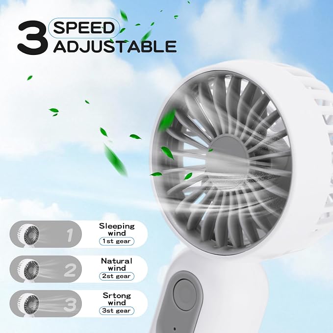 Rossesay 72 Pcs Mini Portable Fan Bulk Cute Handheld Lightweight Small Little - Image 4