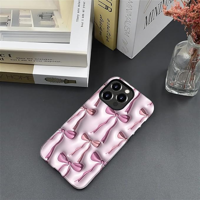 for iPhone 11 Case, HL2 Abstract Ribbons Bows Hybrid 2 Layer Hard Shell - Image 5