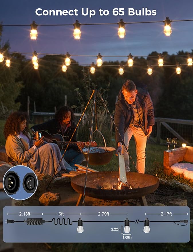 XMCOSY+ 48FT Smart Outdoor String Lights - Image 7