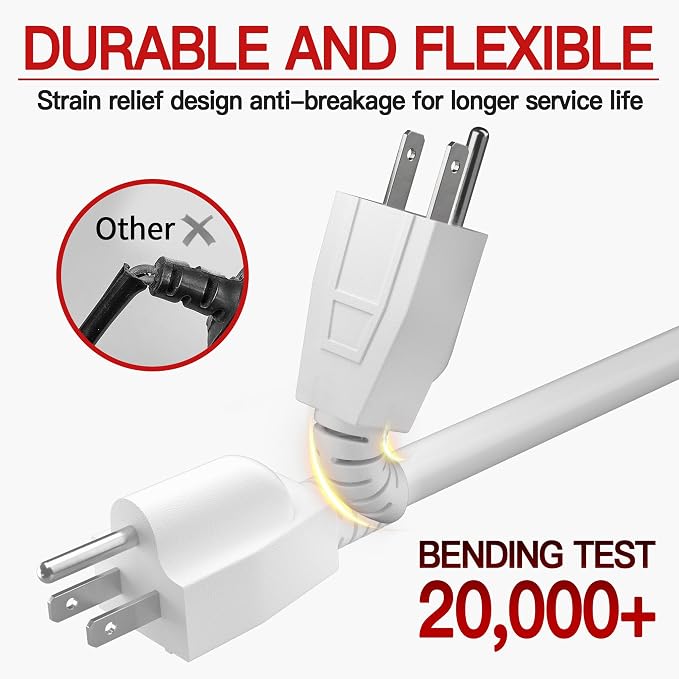 Skrizcable 16/3 50 FT Outdoor Extension Cord Waterproof, Weatherproof & Flame - Image 4