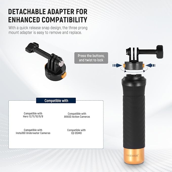 NEEWER Quick Release Floating Hand Grip - Image 4