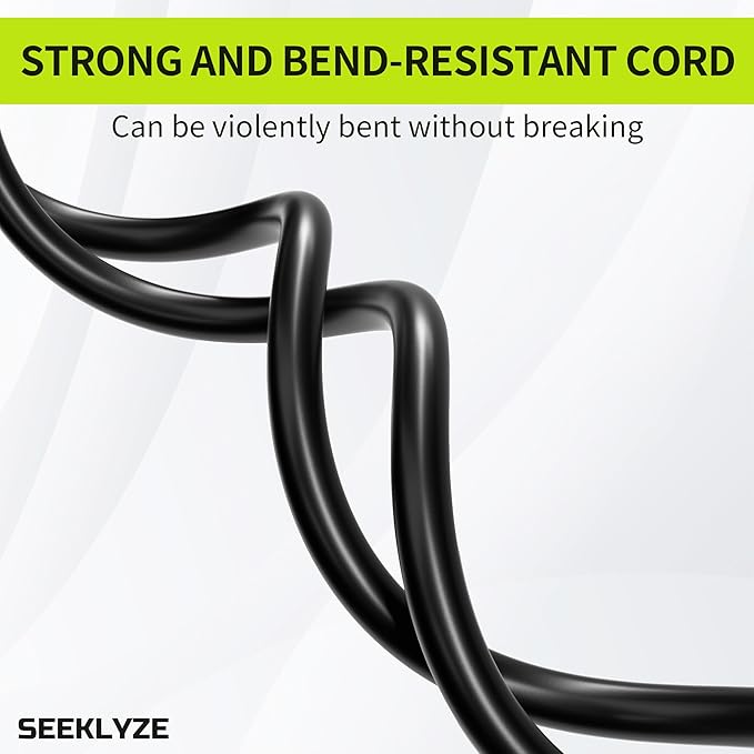 16/3 Black Extension Cord 6 FT Indoor, Short Extension Cord - Image 5