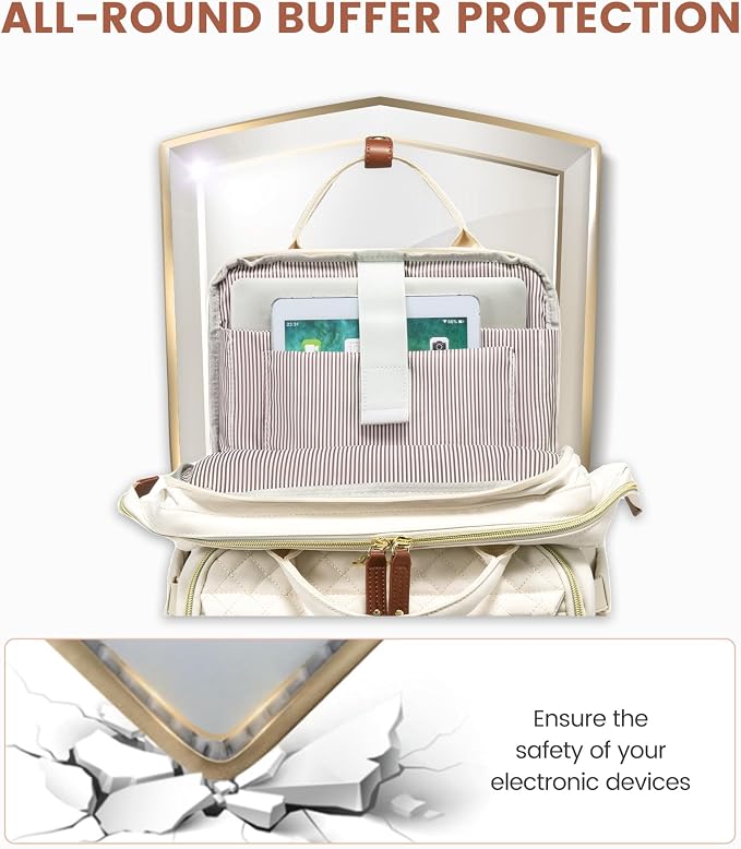 LOVEVOOK Laptop Backpack for Women, 17.3'' Waterproof Nurse Bag Teacher Work - Image 6