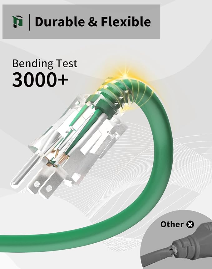 6Ft 12/3 Outdoor Extension Cord - Image 4