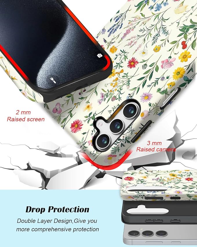 Compatible for Samsung Galaxy A37 5G Case, Dual Layer Heavy Duty 2 in 1 - Image 3